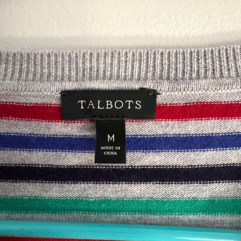 Talbots Women's Multicolor Lightweight Sweater. size M - Picture 3 of 4